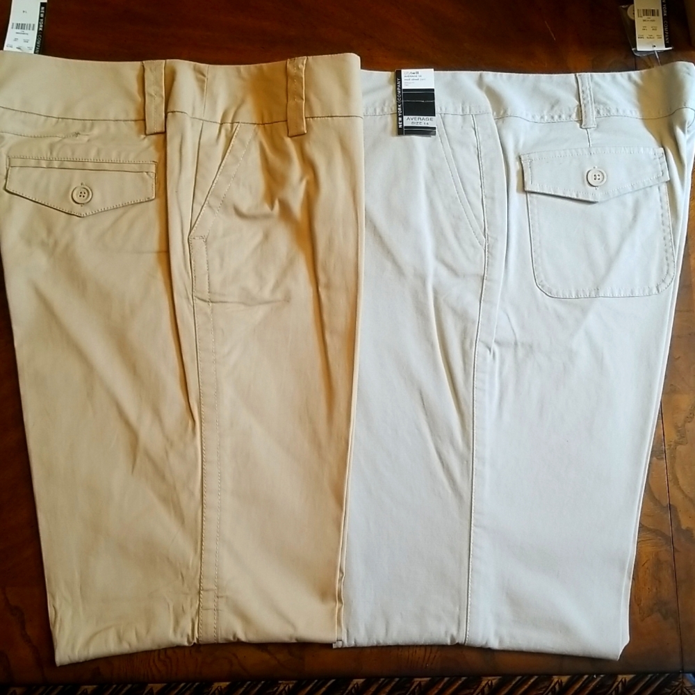 Lot of 2, Women's Khaki Pants Size 14